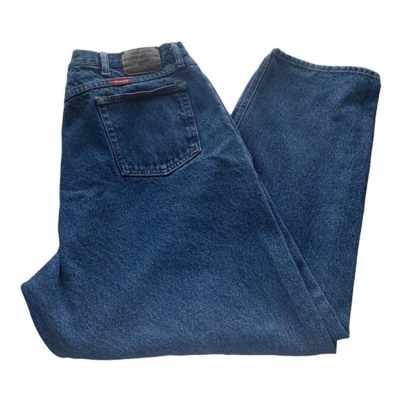 Wrangler Mens 44 x 30 Denim Jeans‎ Relaxed Fit 9760WDR - Picture 9 of 13